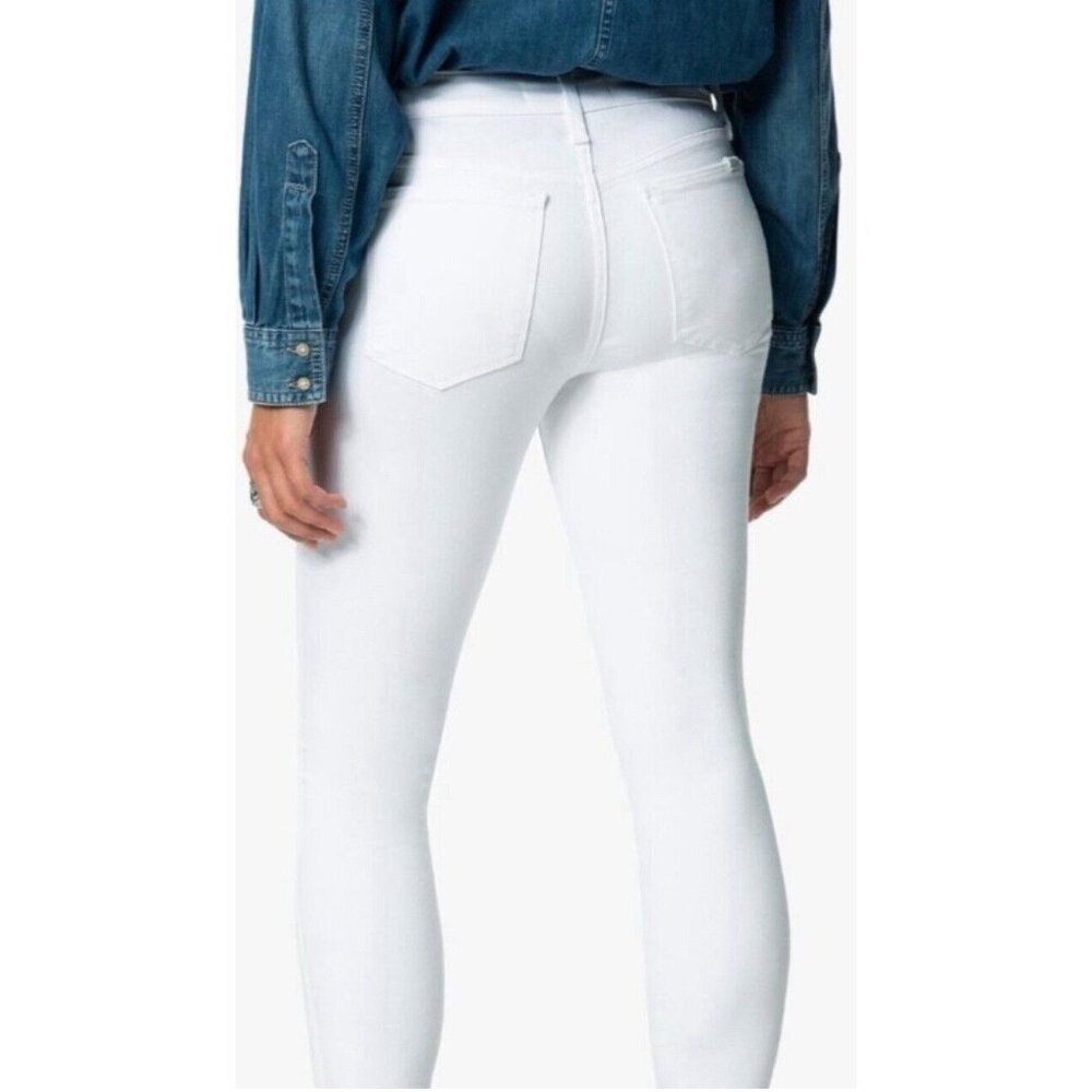 Joe's Jeans Flawless High Rise Skinny Ankle White The Icon Sz 31 New$189 Hennie